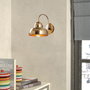 Opviq Aplique de Pared Escandinavo Dorado